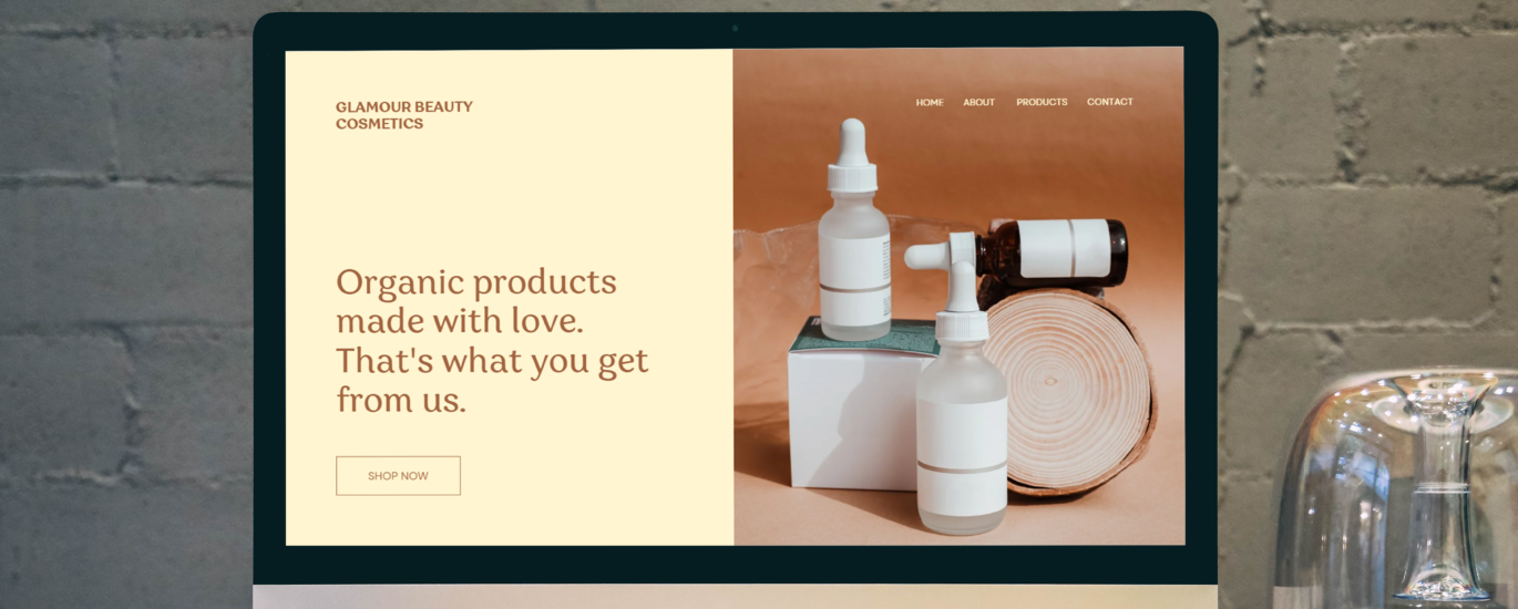 Glamour Beauty Cosmetics Website Design