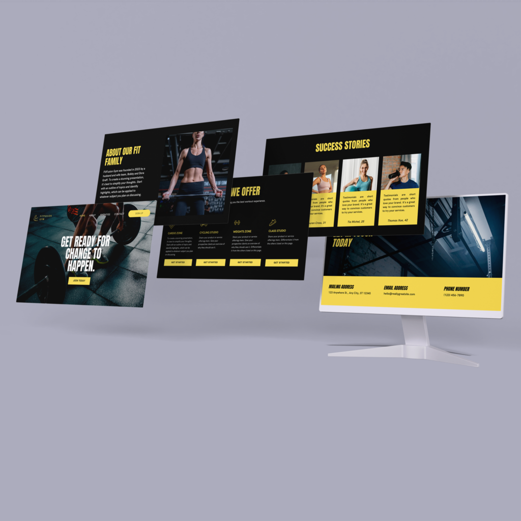 FIT FUSION GYM Website Design