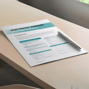 Sales Strategy Worksheet for Closing More Deals